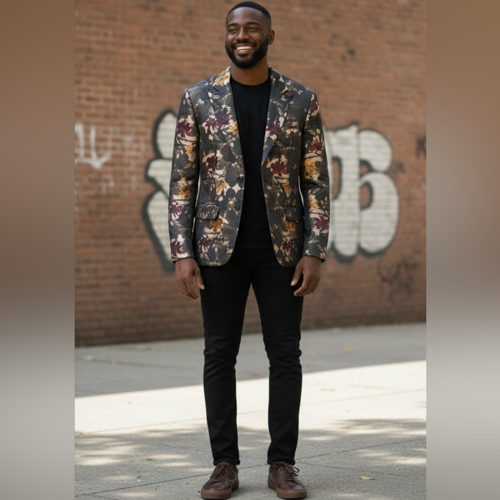 Mr. Turk Elegant Floral Men's Blazer